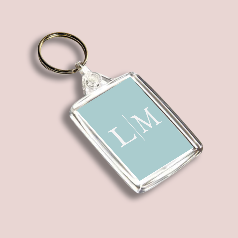 INITIALS, Wedding Double Sided Keyring (KR-INK-P-13)