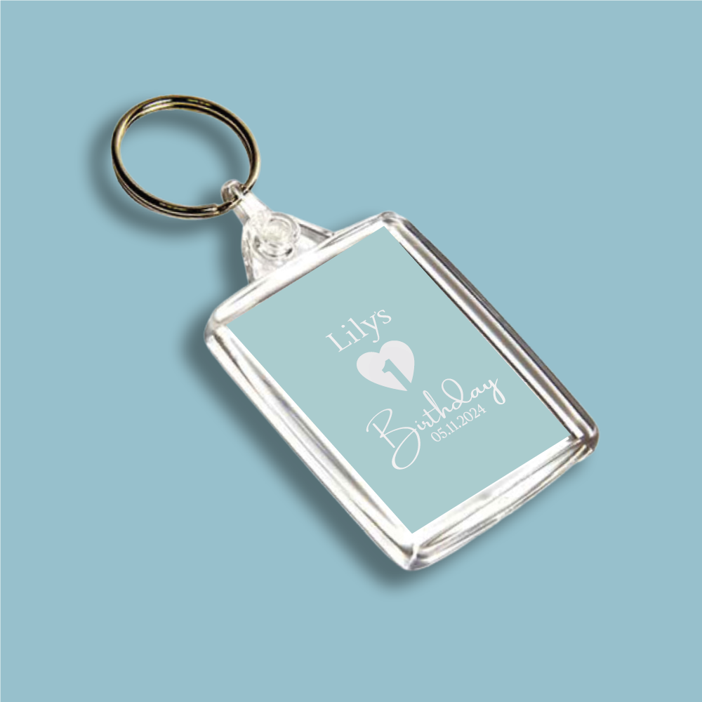 BIRTHDAY, Age Double Sided Keyring (KR-INK-P-21)