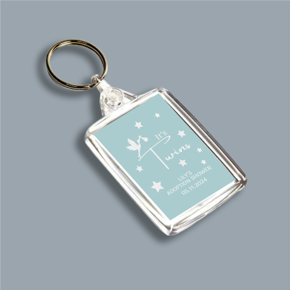 ITs TWINS, Adoption Shower, Double Sided Keyring (KR-INK-P-32)