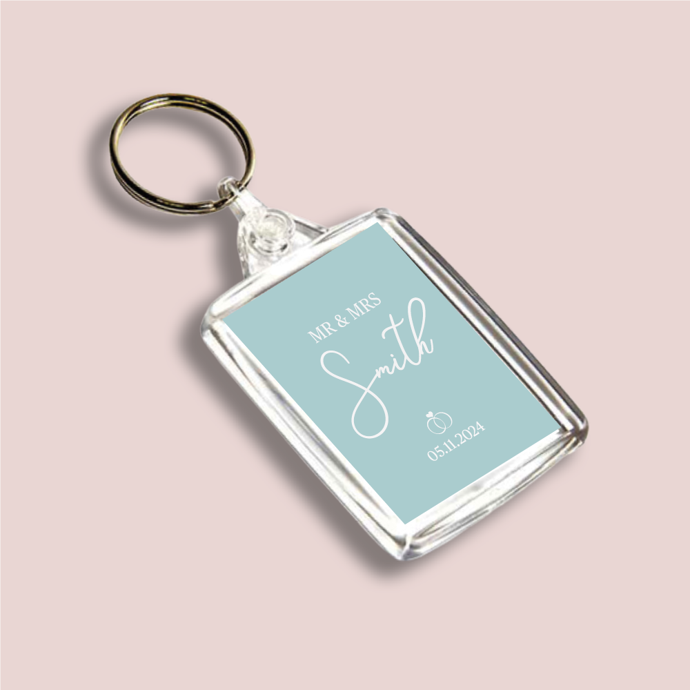 NAME, Wedding Double Sided Keyring (KR-INK-P-36)