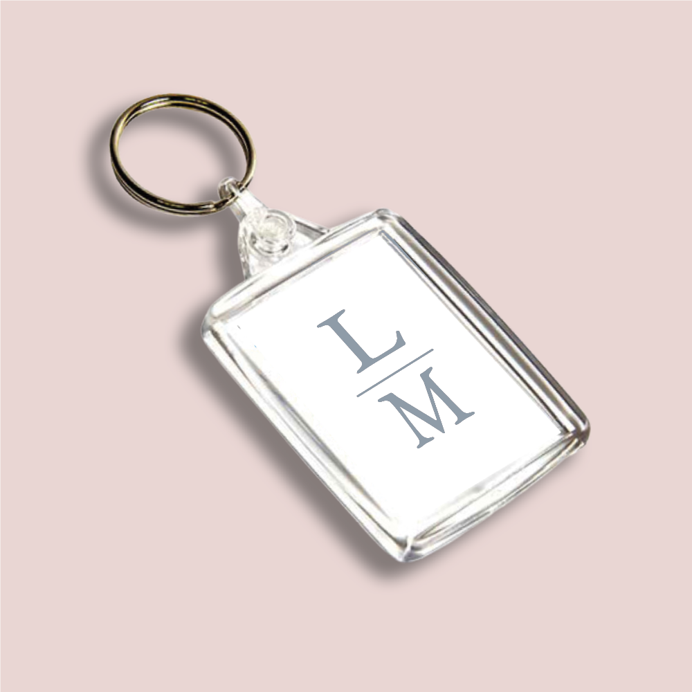 INITIALS, Wedding Double Sided Keyring (KR-INK-PR-12)