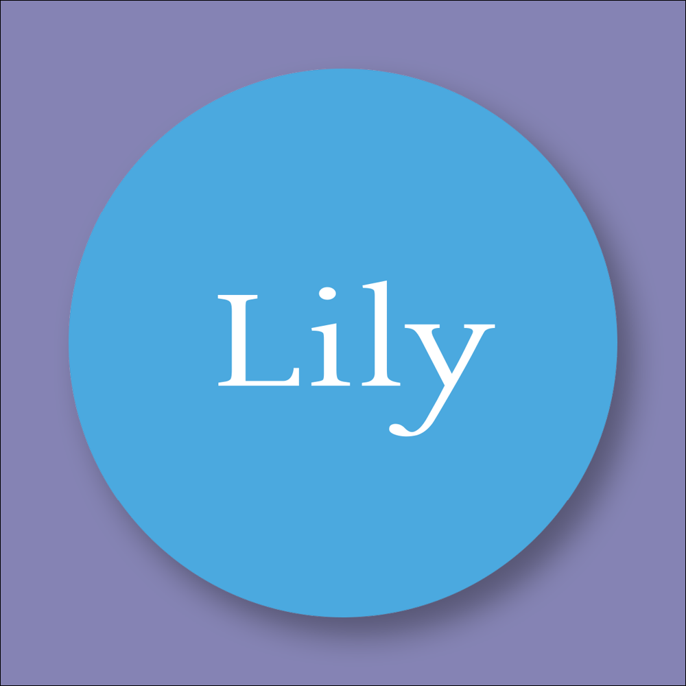 ANY NAME, Personalised Round Printed Stickers (STK-INK-B-15)